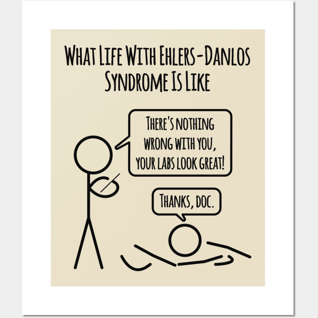 Life With Ehlers Danlos Syndrome: Labs Look Great Wall Art by Jesabee Designs